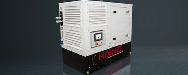 New at HAINZL: mobile diesel compact aggregates with sound insulation