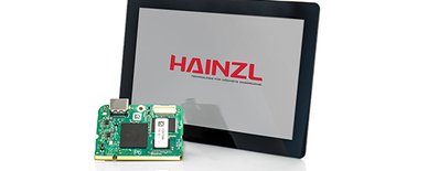 Space-saving display and processor module solution